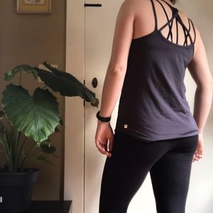 Cross back athletic tank
